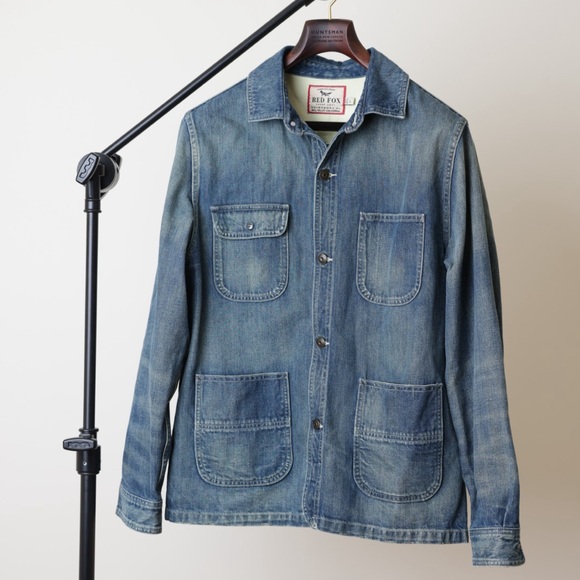 Guidboat American Denim Red Fox Chore Coat - Picture 1 of 5